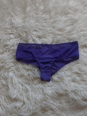 Purple Victoria's Secret Cheeky Lace Panties Size Small NWT